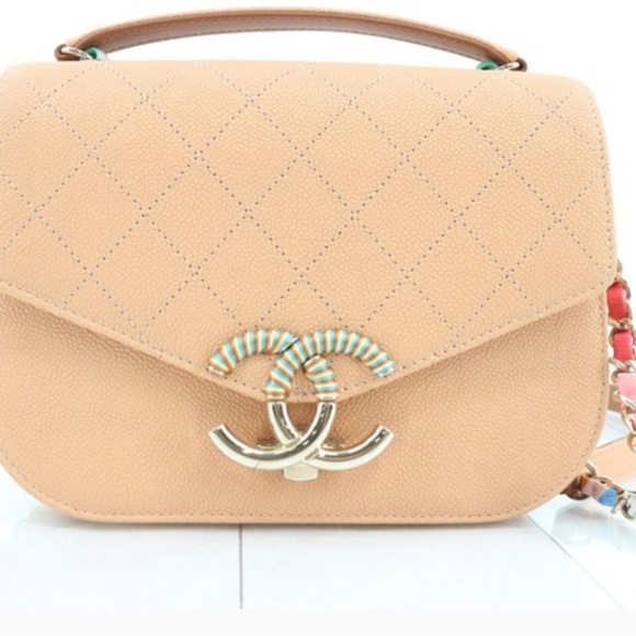 Chanel Cavier Grained Quilted Small Cuba Top Handle - Picture 2 of 16